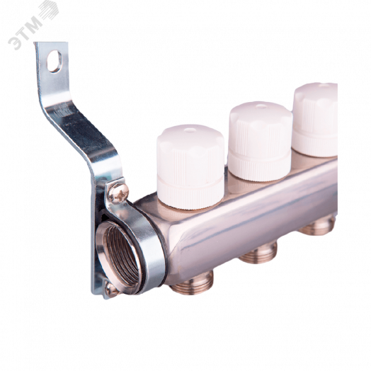 группа коллекторная со встроенными расходомерами всборе 1'x10 выходов евроконус 3/4' из нержавеющей стали