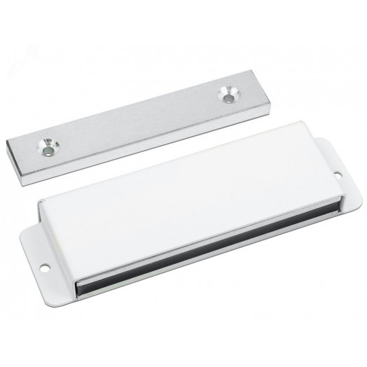 Замок электромагнитный AL-40FU-12V, усилие удержания якоря 40 кгс, белый