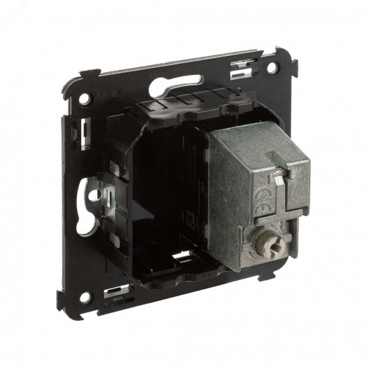 Avanti Розетка TV в стену, проходная, ''Черный квадрат''