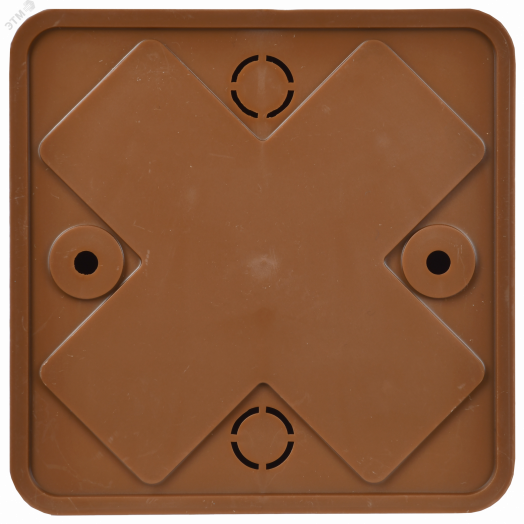 Коробка распаячная КМ для открытой проводки 75х75х28мм дуб