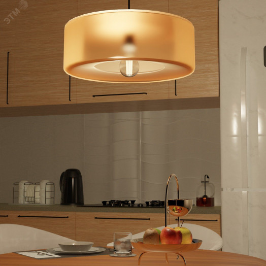 Лампа светодиодная филаментная LED 27 Вт 2800 лм 2700К А70 груша теплый E27 AC 220В прозрачная колба Basic Gauss