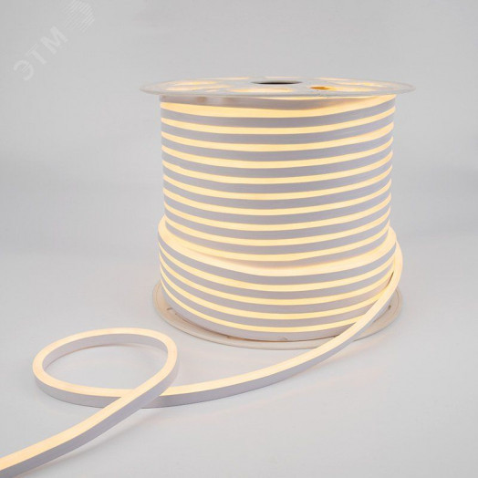 Гибкий неон LED SMD 8х16 мм, тёплый белый, 120 LED/м, 100 м