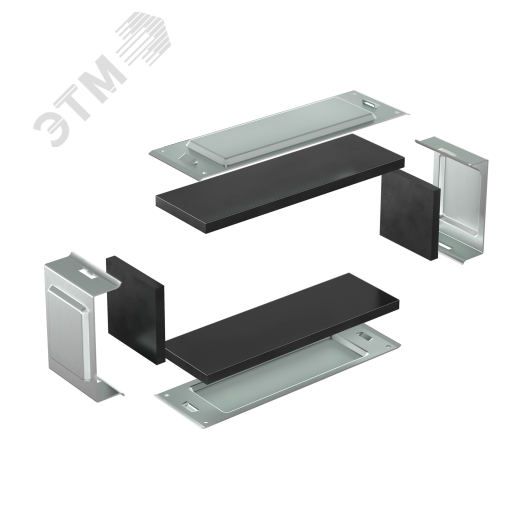 Комплект для обеспечения степени защиты IP44 в местах соединения секций лотков 400х50, цинк-ламель