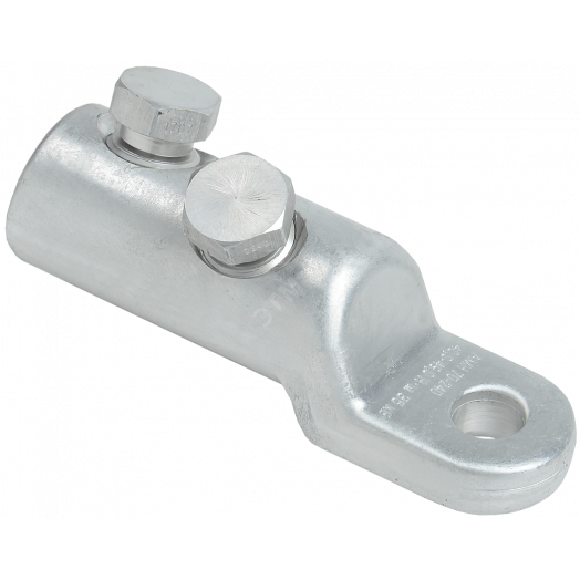 Медно-алюминиевый механический наконечник со срывными болтами АММН 70-240 до 35 кВ