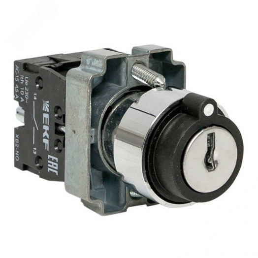 Переключатель BG33 3 полюса с замком не возвратный 2NO