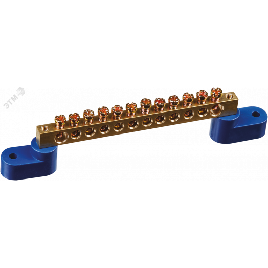 Шина нулевая на двух угловых изол NBB-M69-12C2/B