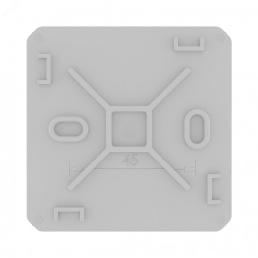 Коробка ответвительная с 8+2 кабельными вводами   д.20/20мм, IP55,70х70х40мм