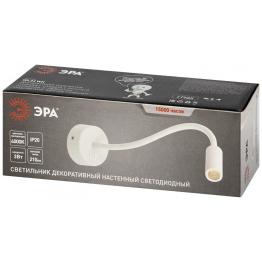 Светильник настенный WL 33 WH 3Вт IP20 белый