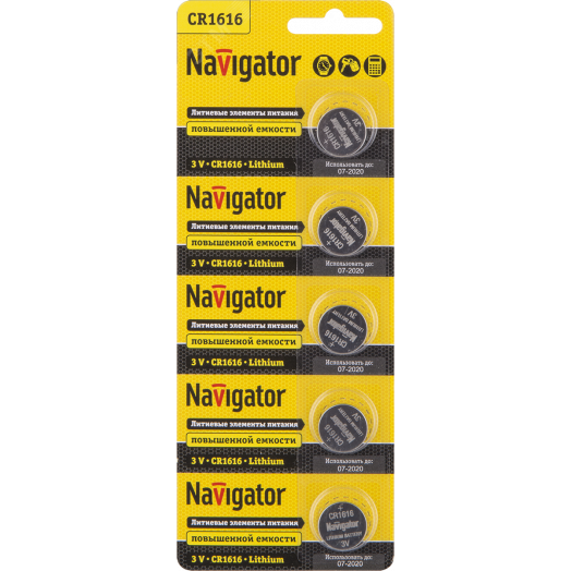 Батарейка NBT-CR1616-BP5