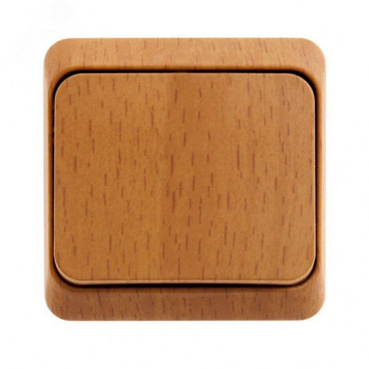 ЭТЮД Переключатель одноклавишный 10А бук