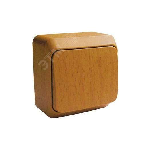 ЭТЮД Переключатель одноклавишный 10А бук