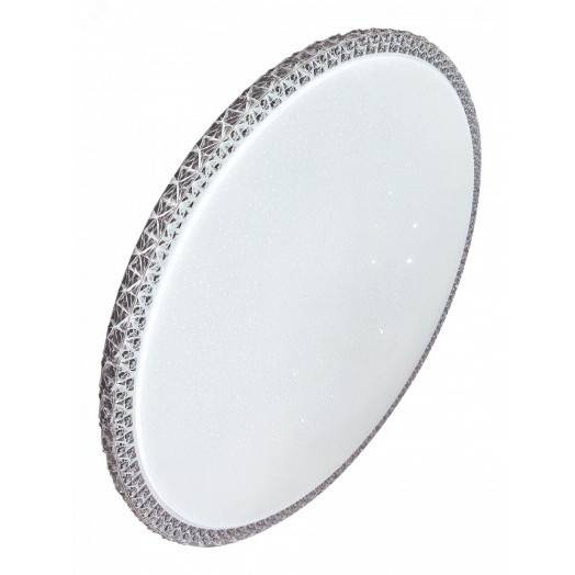 Светильник светодиодный ДБО-48 Вт настенно-потолочный MYSTERY 230В 4000K 3120Лм 390x76мм серебро