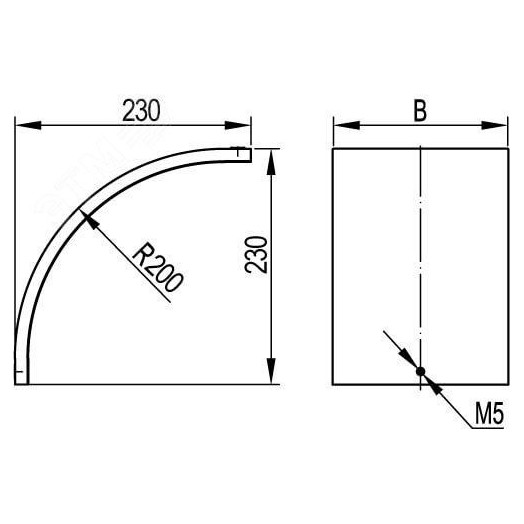 Крышка CD 90 на угол вертикальный внешний 90 градусов основание 600мм