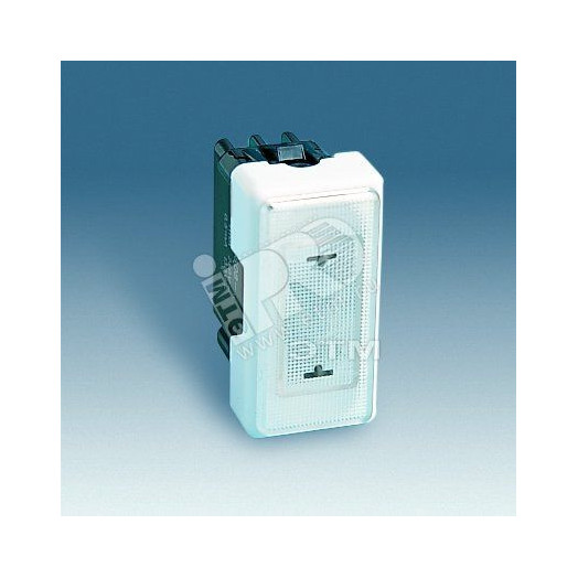 Сигнальная лампа с прозрачной крышкой узкая, 130-250В, S27, белый