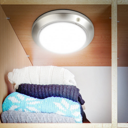 Фонарик мощный кемпинговый на липучке на батарейках 4хАА в палатку, с сенсором и акопителем SB-605 Луна-5