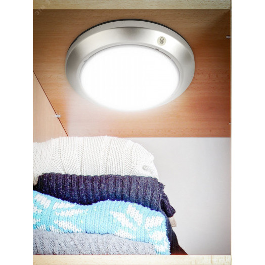 Фонарик мощный кемпинговый на липучке на батарейках 4хАА в палатку, с сенсором и акопителем SB-605 Луна-5