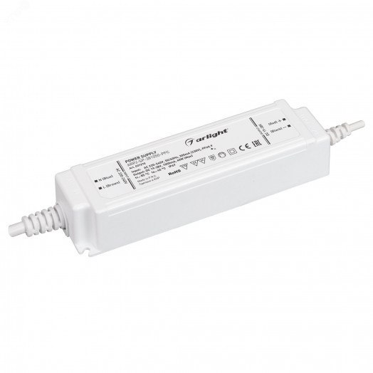 Блок питания ARPJ-SP-381050-PFC (40W, 19-38V, 1.05A) (IP67 Пластик, 5 лет)