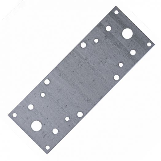 Пластина 180х65х2.0 крепежная оцинкованная Daxmer