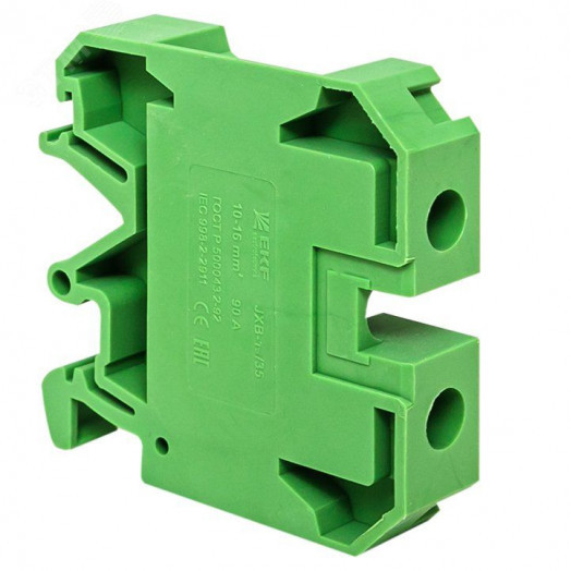 Колодка клеммная JXB-10/35 зеленая
