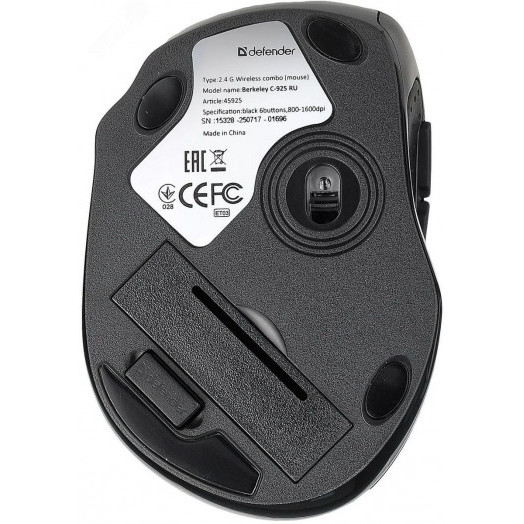 Комплект клавиатура + мышь беспроводной Berkeley C-925, черный