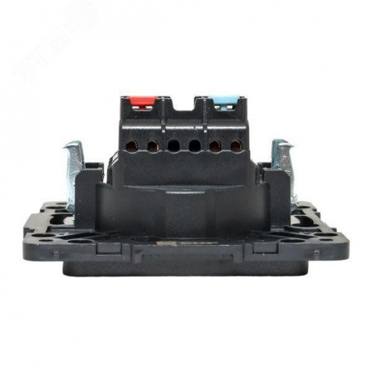 Стокгольм Механизм Розетки 1-местной б/з 10 А черный с защ. штор.