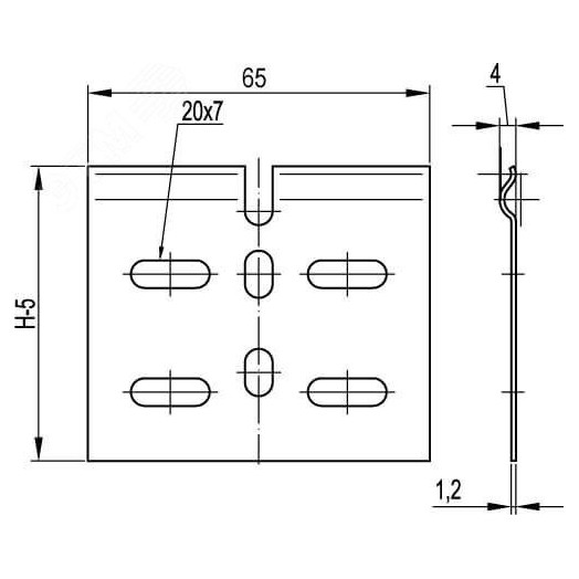 Регулируемый горизонтальный соединитель, горячий цинк