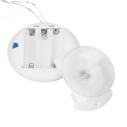 Фигура светодиодная Санта Клаус на присоске с подвесом, белый