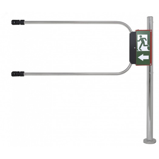 Калитка аварийного выхода с электромагнитом, хромированная