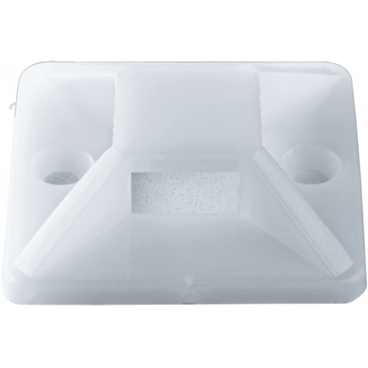 Площадка самоклеящаяся 25х25 белая под хомуты (100шт)