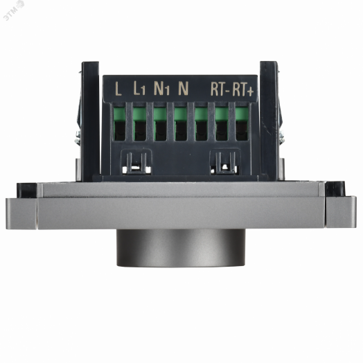 FORTE&PIANO Термостат электронный с индикацией FP552 сталь IEK