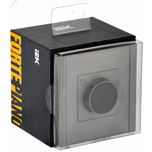 FORTE&PIANO Термостат электронный с индикацией FP552 сталь IEK