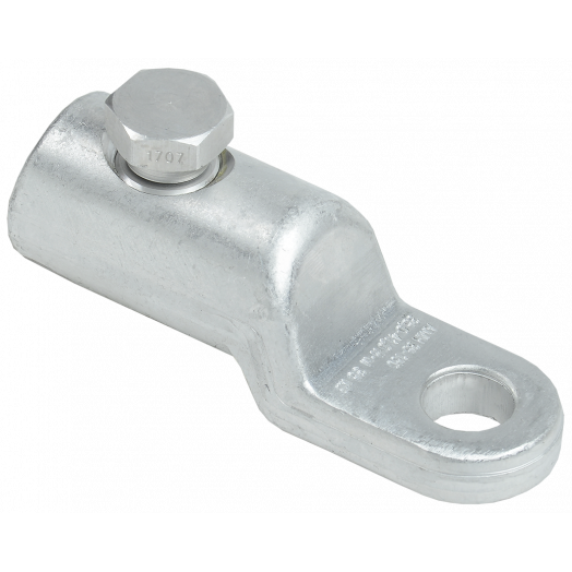 Медно-алюминиевый механический наконечник со срывными болтами АММН 35-150 до 35 кВ