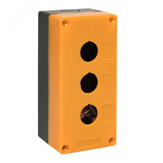 Корпус КП103 пластиковый 3 кнопки желтый