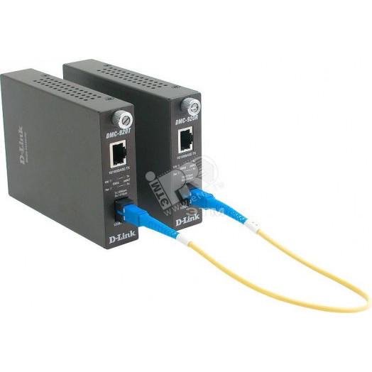 Медиаконвертер WDM 1хRJ45 10/100 Мб/с, 1хSC 100 Мб/с, для кабеля до 20 км