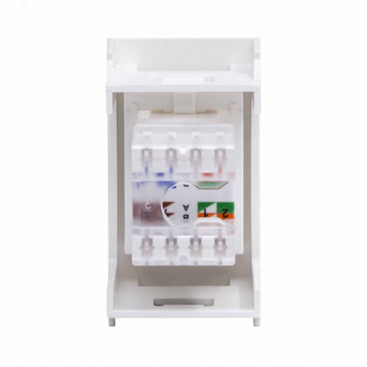 VIVA Розетка компьютерная RJ45 категория 6 1      модуль белая