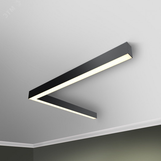 Светильник светодиодный RVE-PLS5070-SYMBOL-L-996-N (Символ ''L'' 996х996х70мм сег. 996мм 50x70мм 50Вт накладной 4000K Анод)