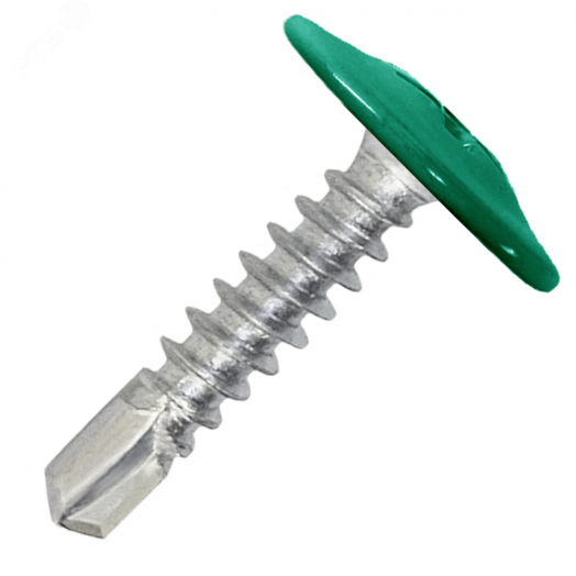 Саморез металл/металл 4.2х25 пресс-шайба сверло RAL6029