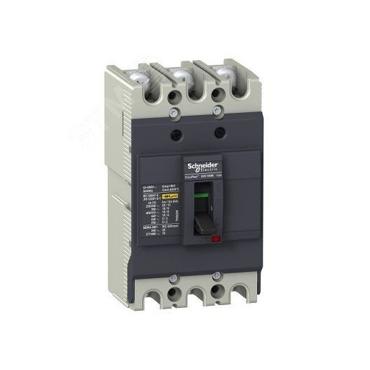 Выключатель автоматический трехполюсный EZC100 18 KA/380В 3T 32 A