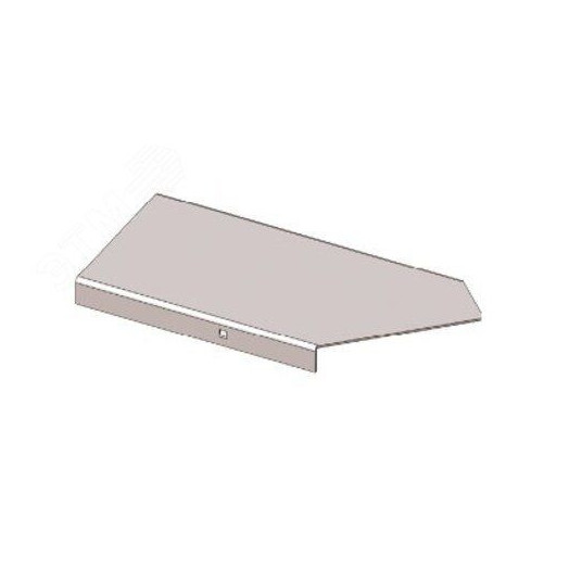 Крышка к угловому лотку КЛУ 50-135 УT1,5 поворот на 135, оцинкованный лист, S1,0