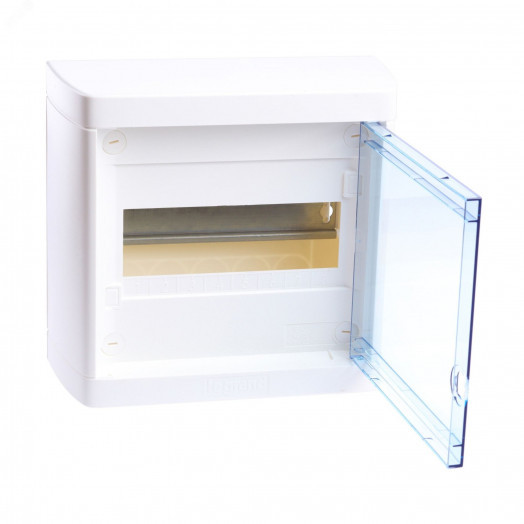 Щит распределительный навесной ЩРН-п-8 пластиковый, прозрачная дверь