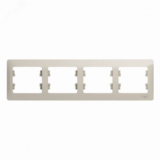 GLOSSA рамка 4-постовая горизонтальная молочный