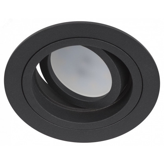 Светильник встраиваемый алюминиевый KL84 BK MR16/GU5.3 черный