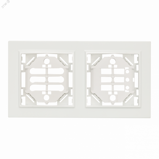 Минск Рамка 2-местная вертикальная белая