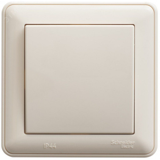 W59 Переключатель одноклавишный, 10АХ, в сборе, слоновая кость