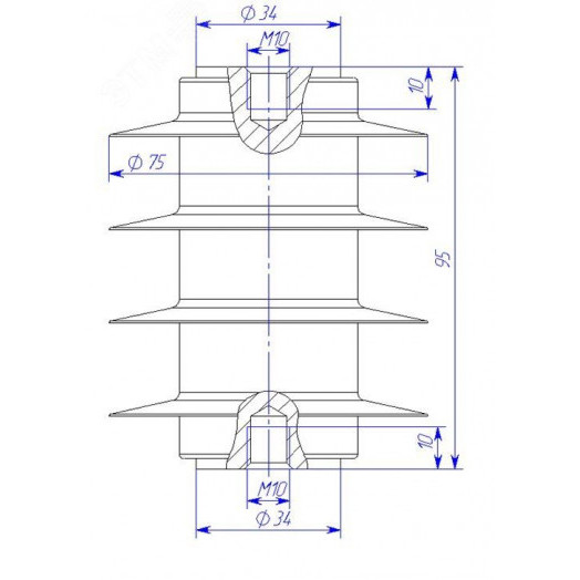 Ограничитель перенапряжений ОПН-П-6/6.9/10/550 УХЛ2