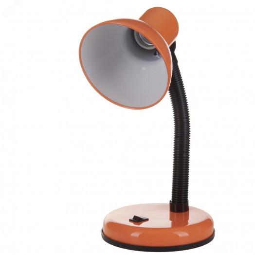 Светильник настольный. Цоколь E27. Цвет оранжевый.