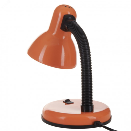 Светильник настольный. Цоколь E27. Цвет оранжевый.