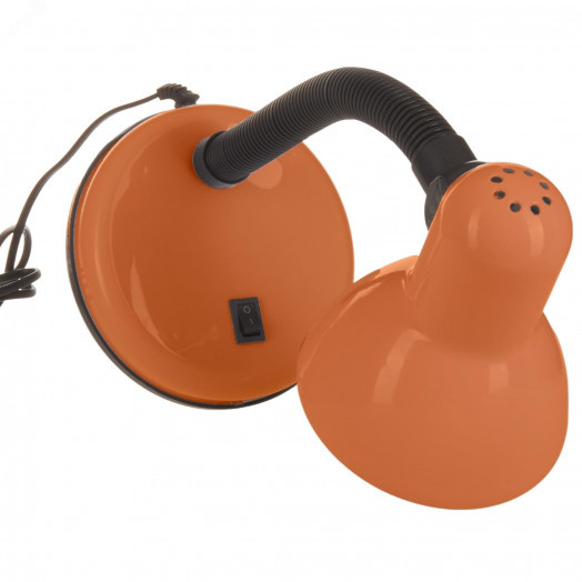 Светильник настольный. Цоколь E27. Цвет оранжевый.