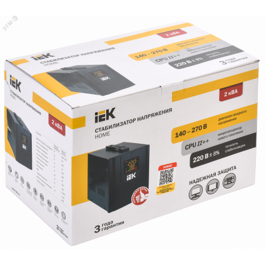 Стабилизатор напряжения  однофазный 2 кВА СНР1-0-2 КВА