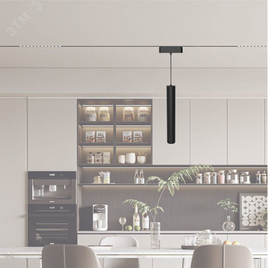 Светильник трековый светодиодный низковольтный ДПО16 2408P-1m 8W 3000K 24° черный IP20 Jazzway